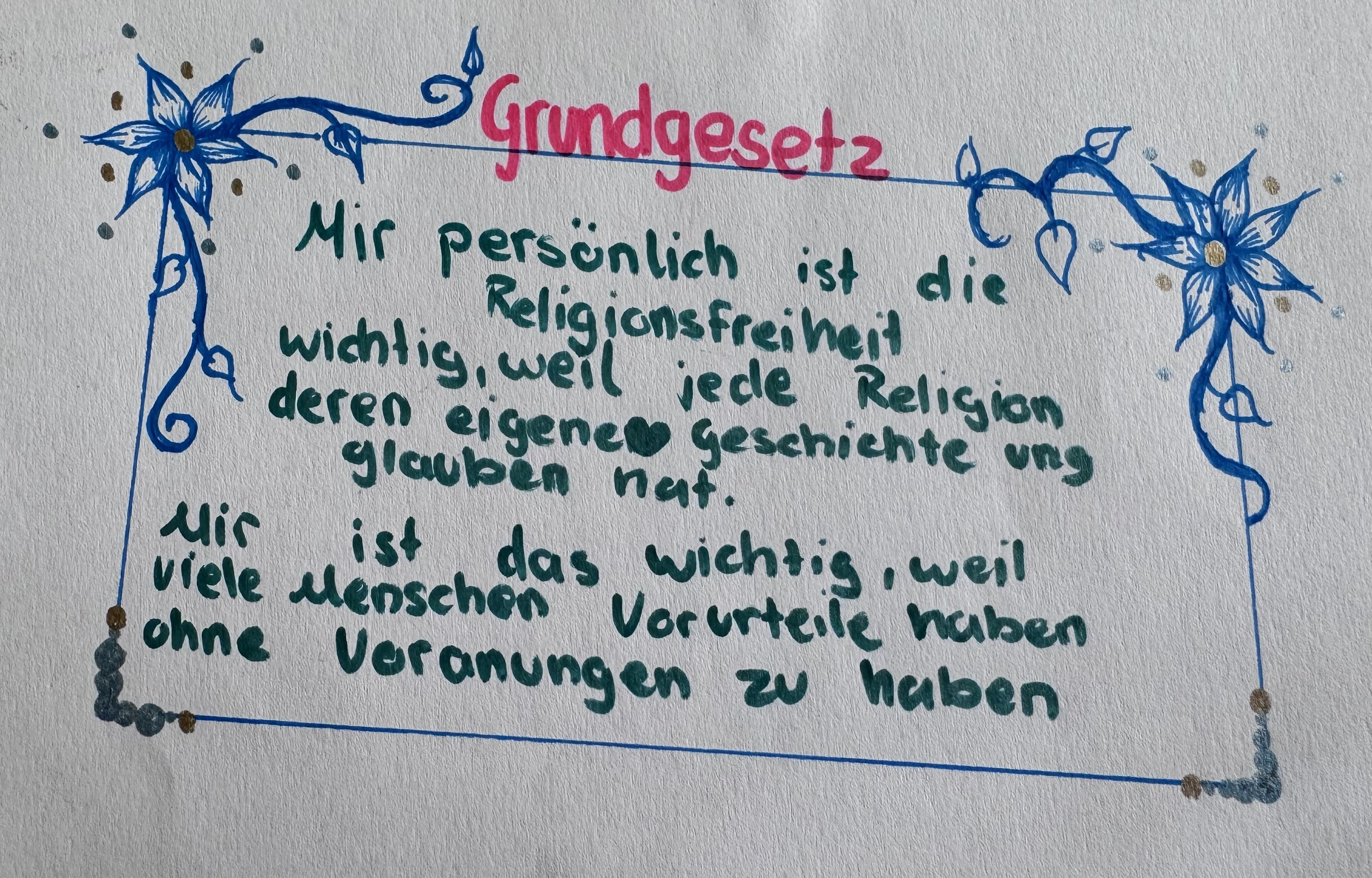 Aussagen zum Grundgesetz