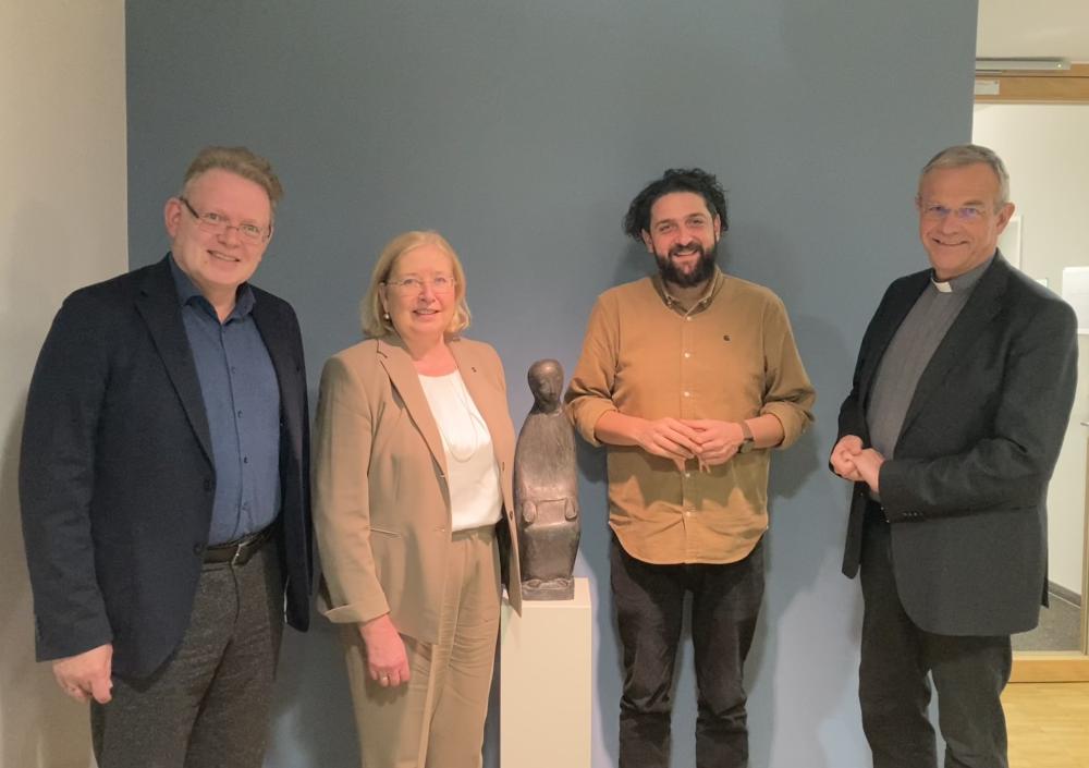Andreas Hollstein, Ute Hanswille, Aladin El-Mafaalani und Peter Klasvogt (v.l.) 