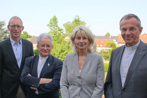 Detlef Herbers, Hervé-Marie Cotten, Ursula Welter und Prälat Dr. Peter Klasvogt (v.l.)