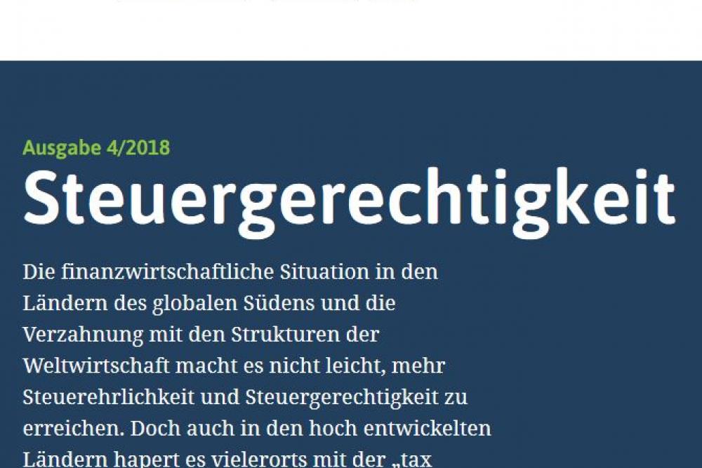 Amosinternational Heft 4/2018 Steuergerechtigkeit