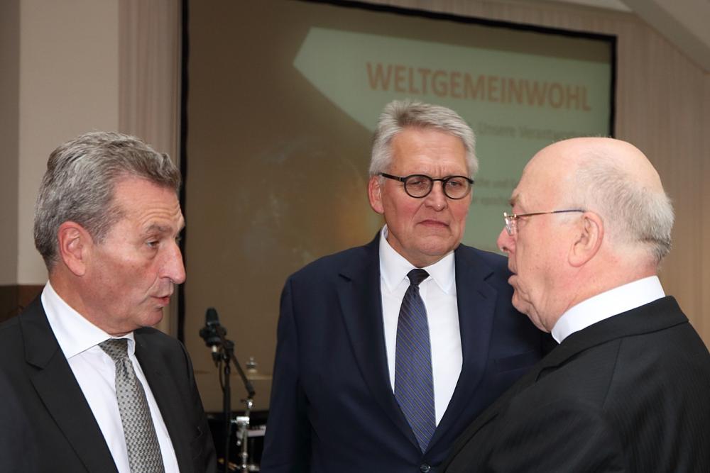 Günther Oettinger, Thomas Sternberg, Erzbischof Hans-Josef Becker